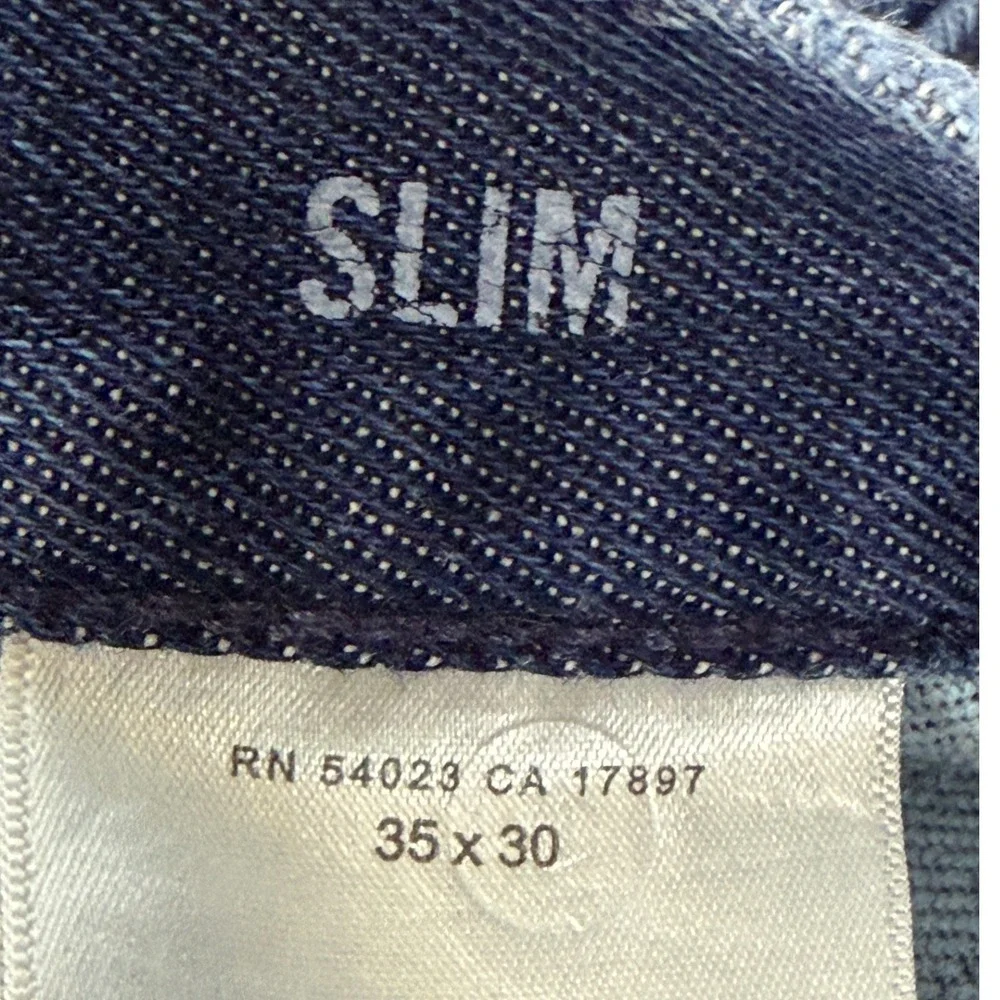 Banana Republic Traveler Slim Jeans Mens 35x30 Blue Medium Wash‎ Stretch Denim